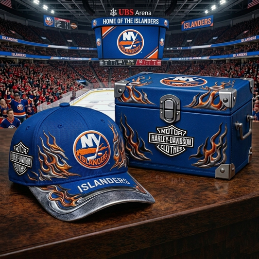 Premium NHL NYI x Harley Davidson Cap V24 NMD CTKT