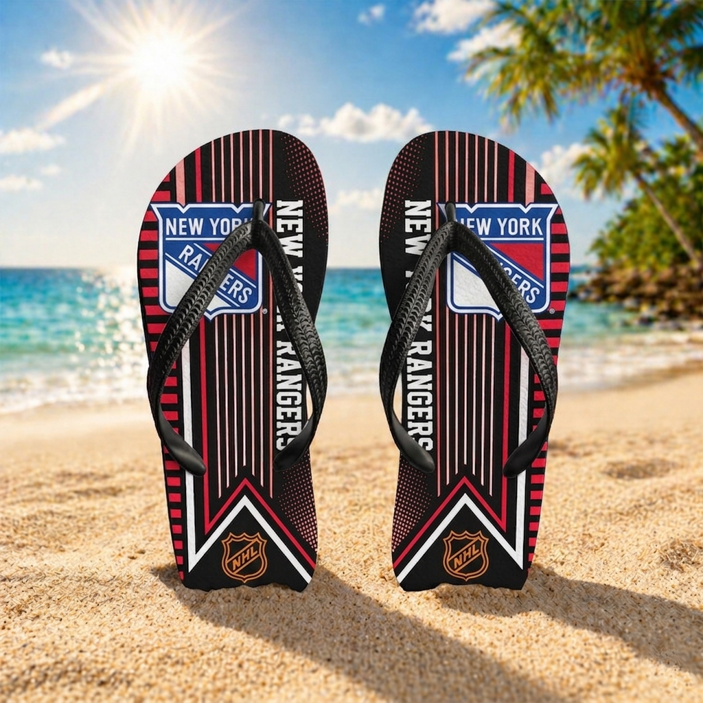 Premium NHL NYR Summer Sporty Flip Flop V1 NMD CTKT