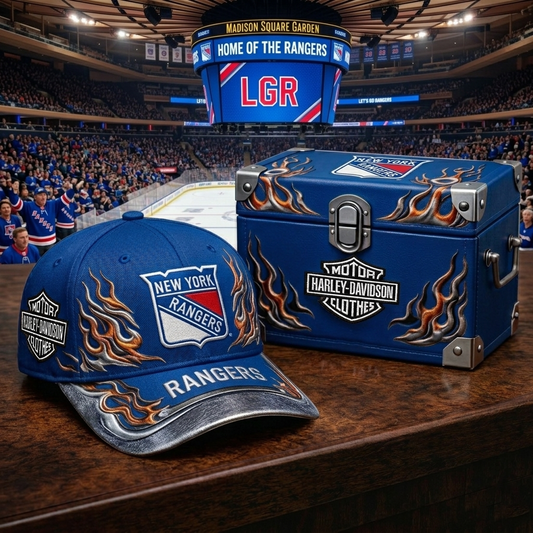 Premium NHL NYR x Harley Davidson Cap V24 NMD CTKT