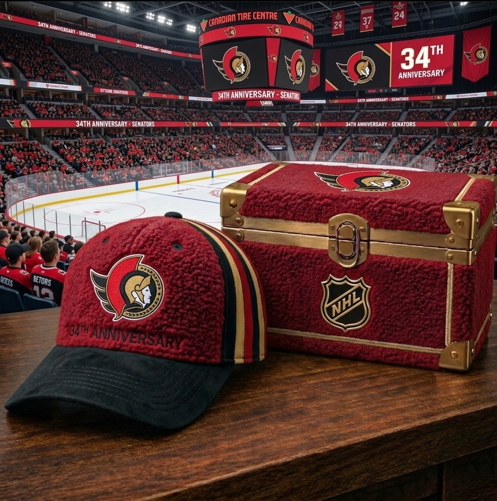 Premium NHL OS Anniversary Sherpa Fleece Cap V26 NMD CTKT