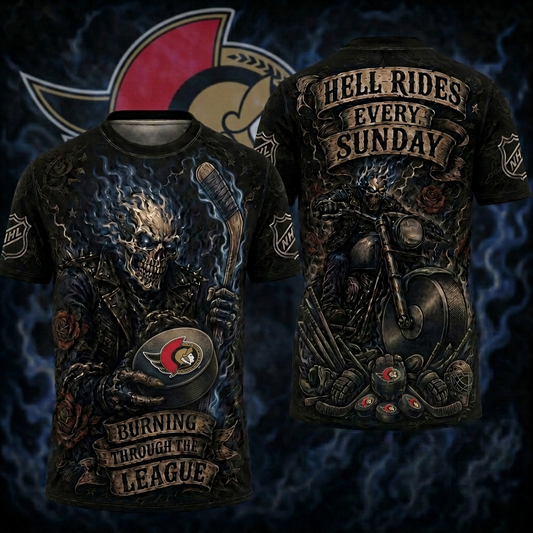 Premium NHL OS Ghost Rider Tattoo T-shirt V3 NMD CTKT