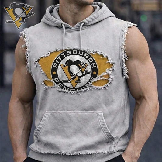 Premium NHL PP Distressed Hooded Tank V1 NMD CTKT