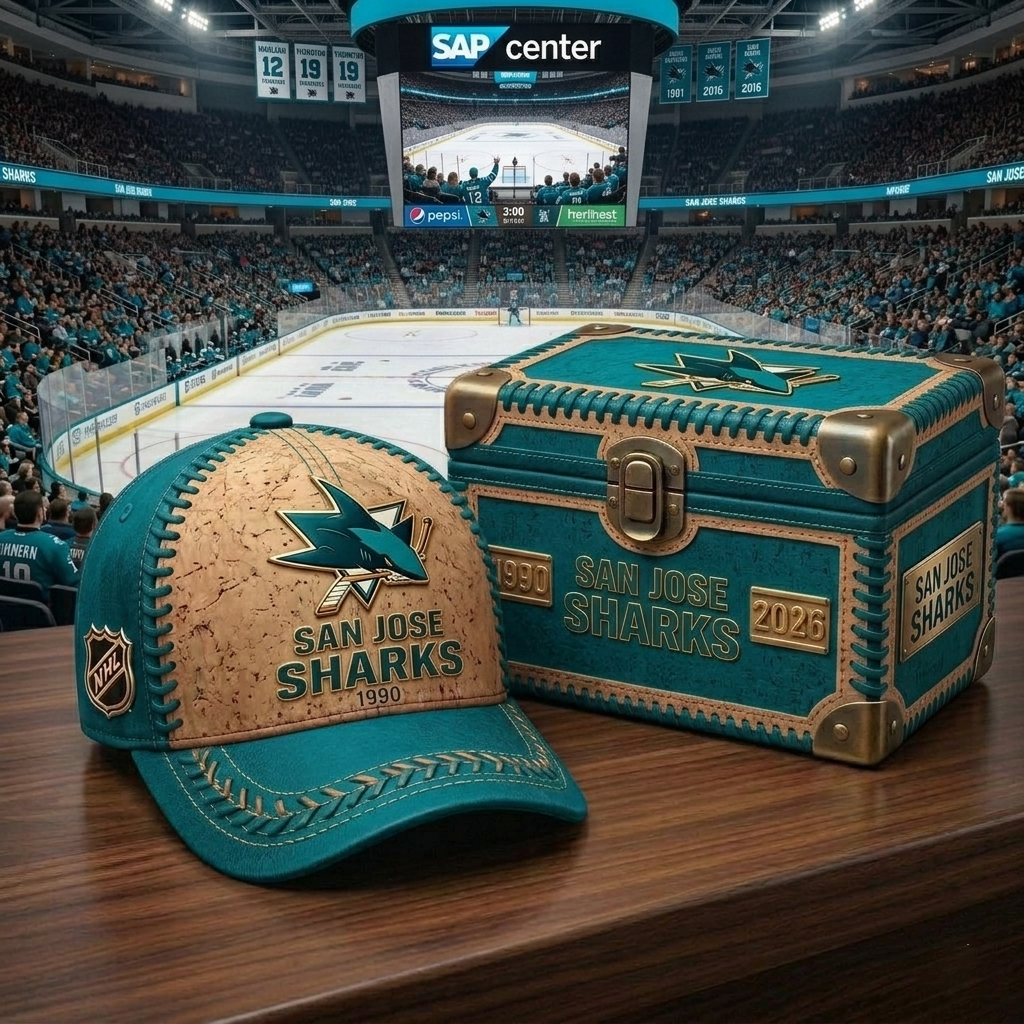 Premium NHL SJS Cork Leather Cap V32 NMD CTKT