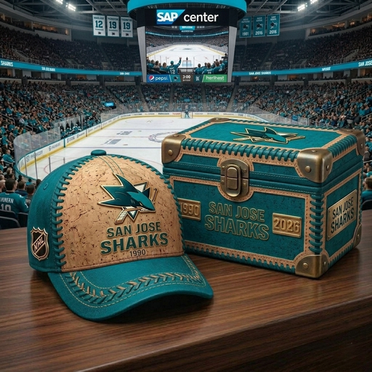 Premium NHL SJS Cork Leather Cap V32 NMD CTKT