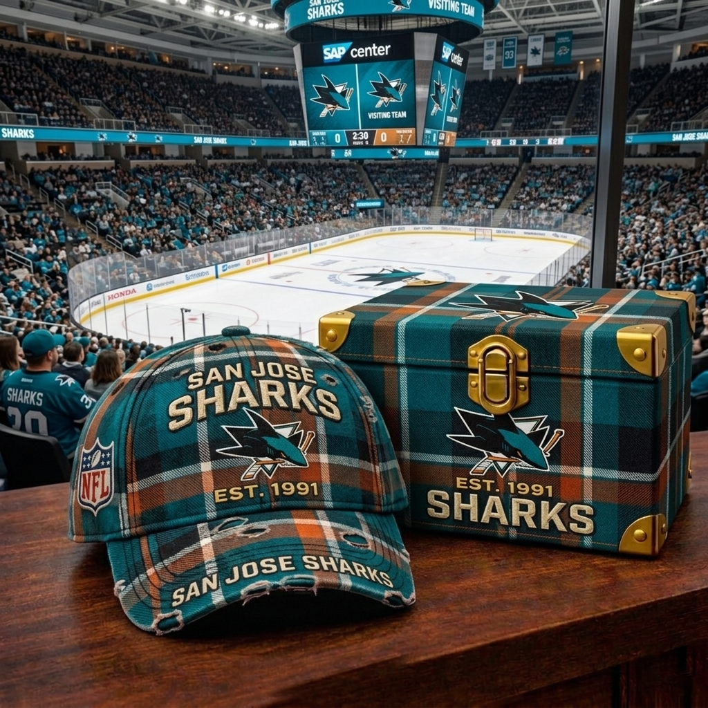 Premium NHL SJS Heritage Checkered Cap V18 NMD CTKT
