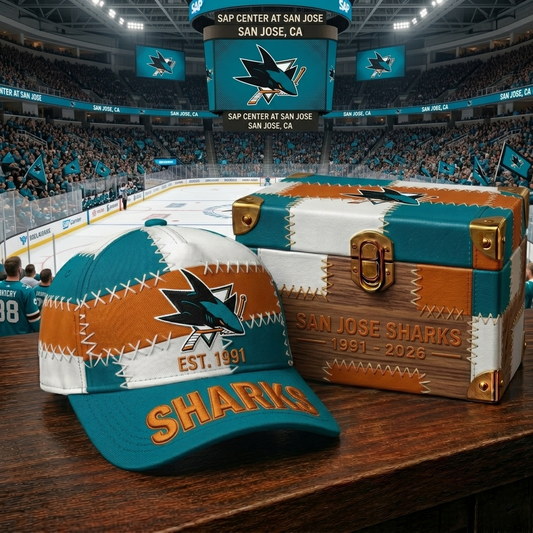 Premium NHL SJS Patchwork Snapback Cap V33 NMD CTKT