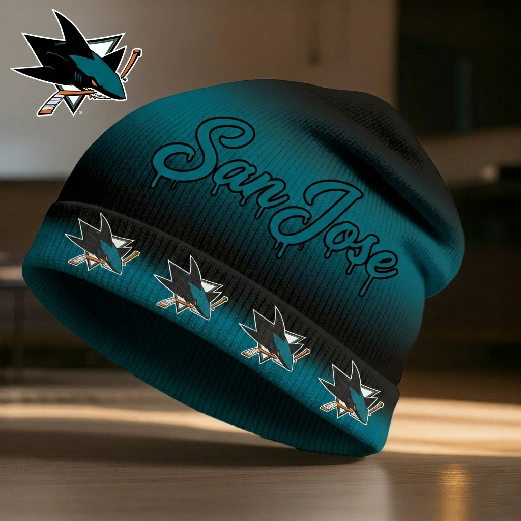 Premium NHL SJS Pro Line Beanie Hat V2 NMD CTKT