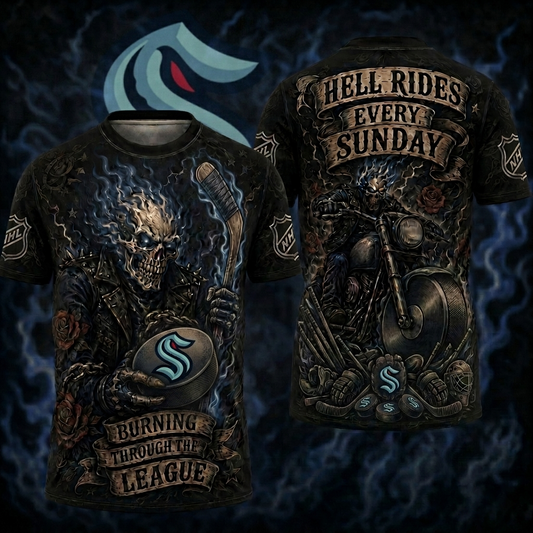 Premium NHL SK Ghost Rider Tattoo T-shirt V3 NMD CTKT