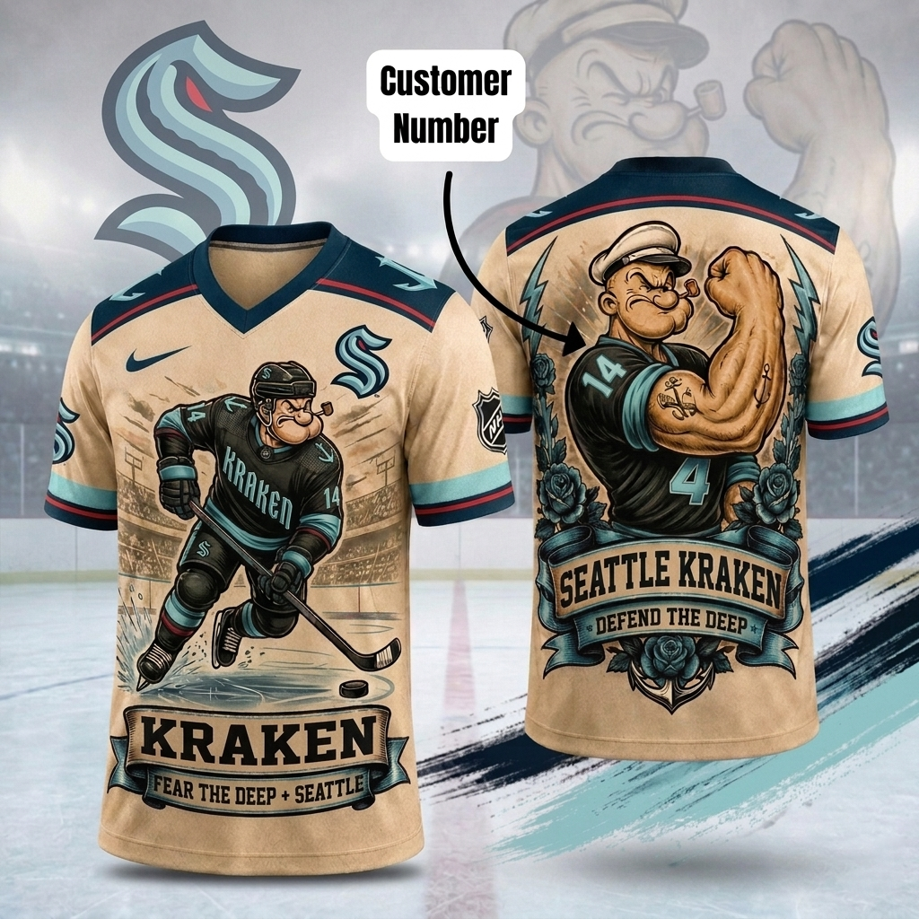 Premium NHL SK Popeye Vintage Tattoo T-shirt V1 NMD CTKT