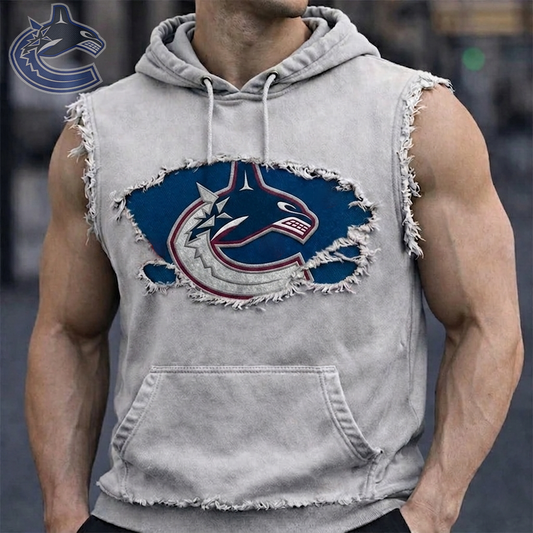 Premium NHL VC Distressed Hooded Tank V1 NMD CTKT