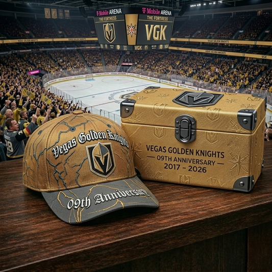 Premium NHL VGK Anniversary Vintage Crackle Cap V22 NMD CTKT