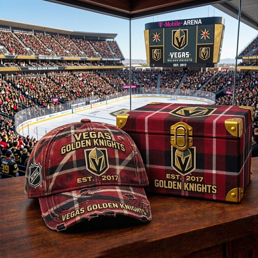 Premium NHL VGK Heritage Checkered Cap V18 NMD CTKT