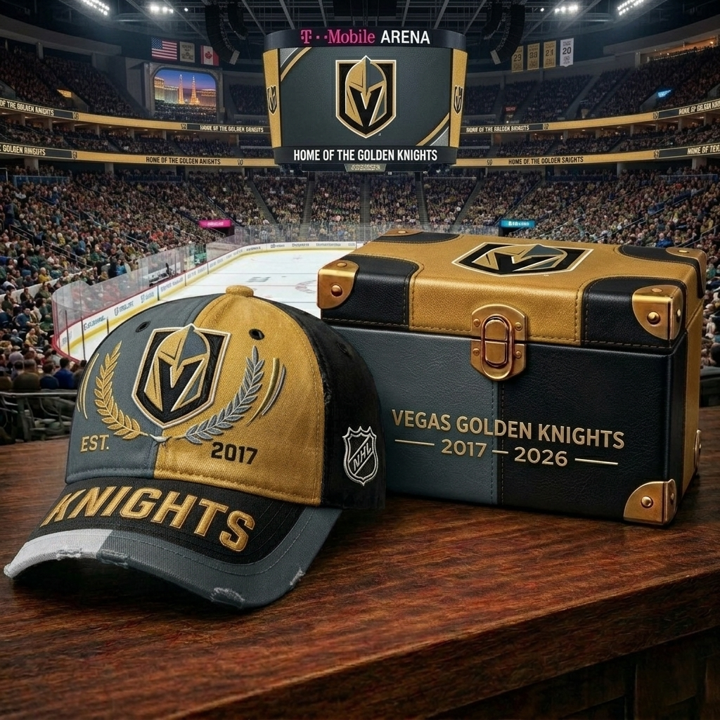 Premium NHL VGK Heritage Crest Cap V30 NMD CTKT
