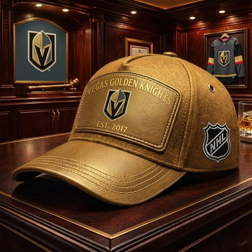 Premium NHL VGK Heritage Leather Cap V29 NMD CTKT