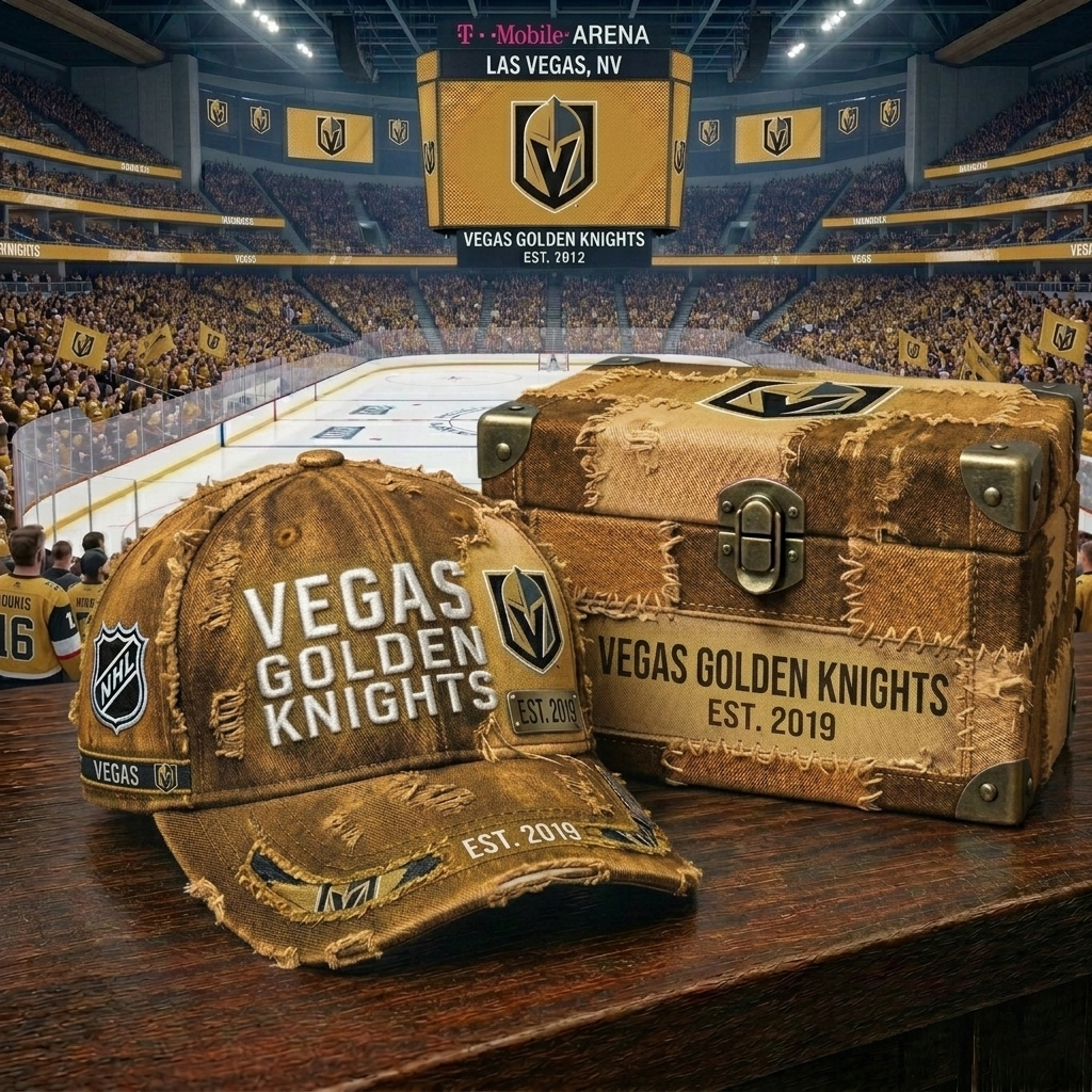 Premium NHL VGK Patchwork Denim Cap V34 NMD CTKT