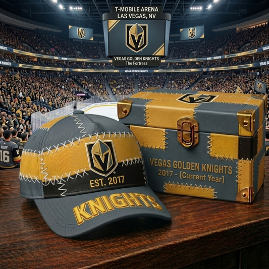 Premium NHL VGK Patchwork Snapback Cap V33 NMD CTKT