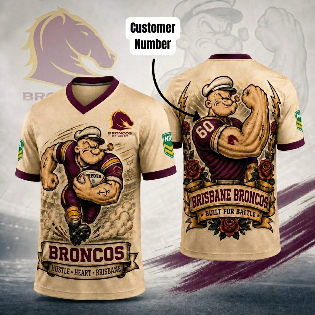 Premium NRL BB Popeye Vintage Tattoo T-shirt V1 NMD 070526 TTV