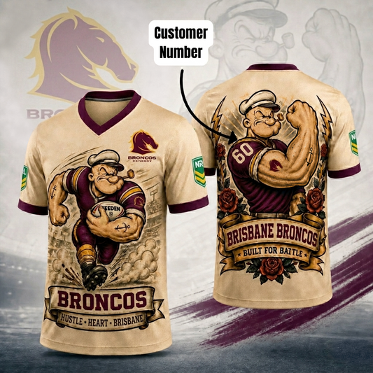 Premium NRL BB Popeye Vintage Tattoo T-shirt V1 NMD 070526 TTV