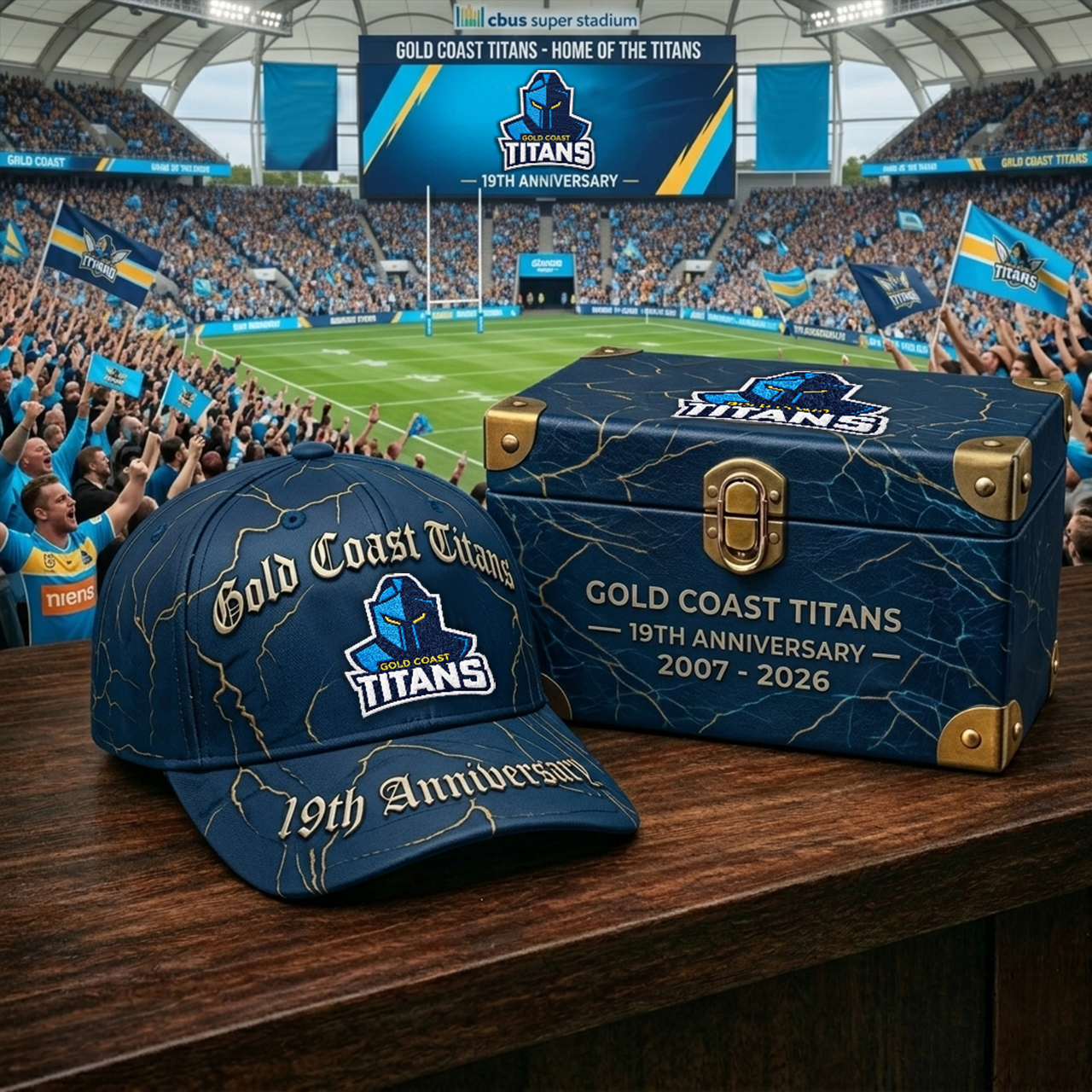 Premium NRL GCT Anniversary Vintage Crackle Cap V22 NMD 060426 TTV