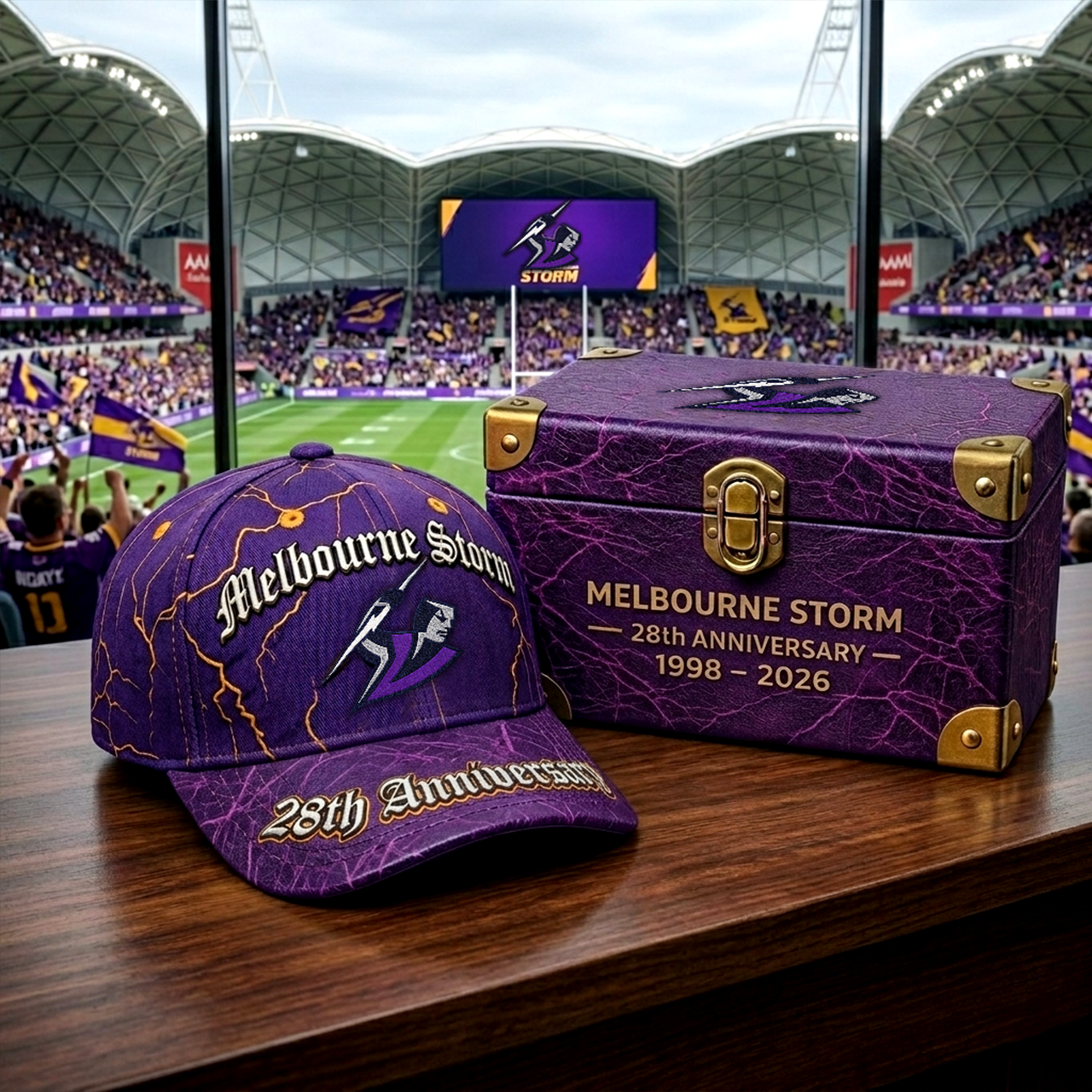 Premium NRL MS Anniversary Vintage Crackle Cap V22 NMD 060426 TTV