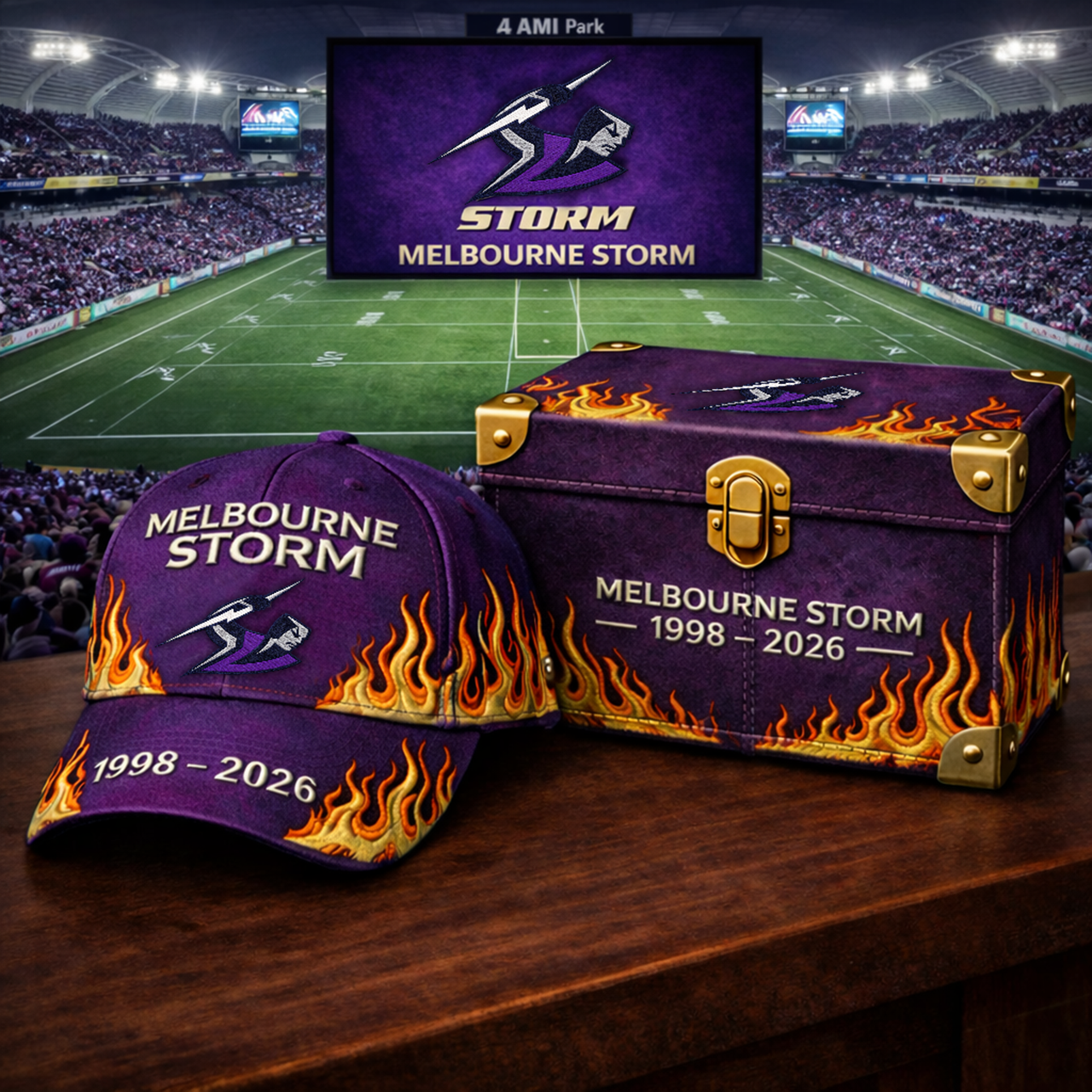 Premium NRL MS Classic Flame Tribute Cap V17 NMD 310326 TTV