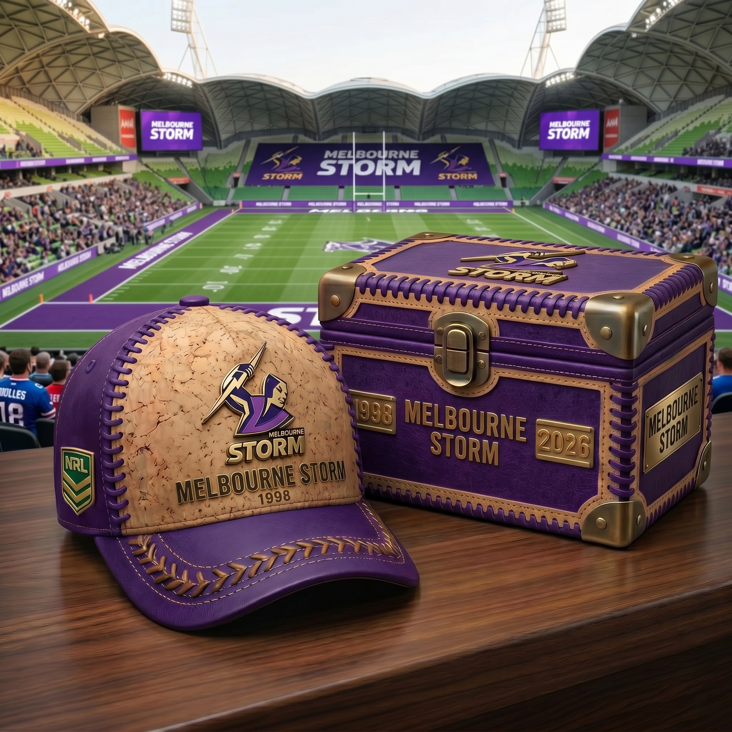 Premium NRL MS Cork Leather Cap V32 NMD 250426 TTV