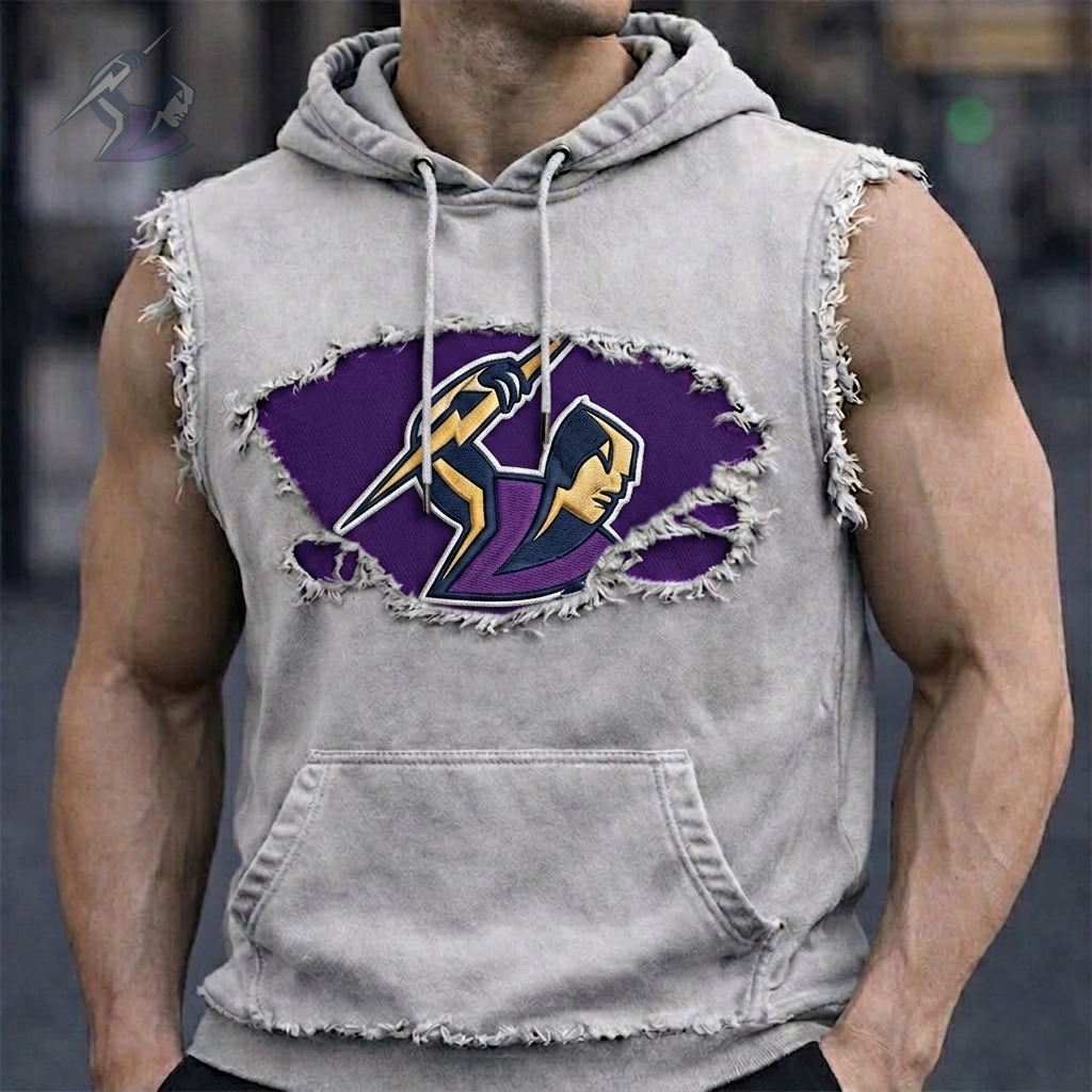 Premium NRL MS Distressed Hooded Tank V1 NMD 210426 TTV