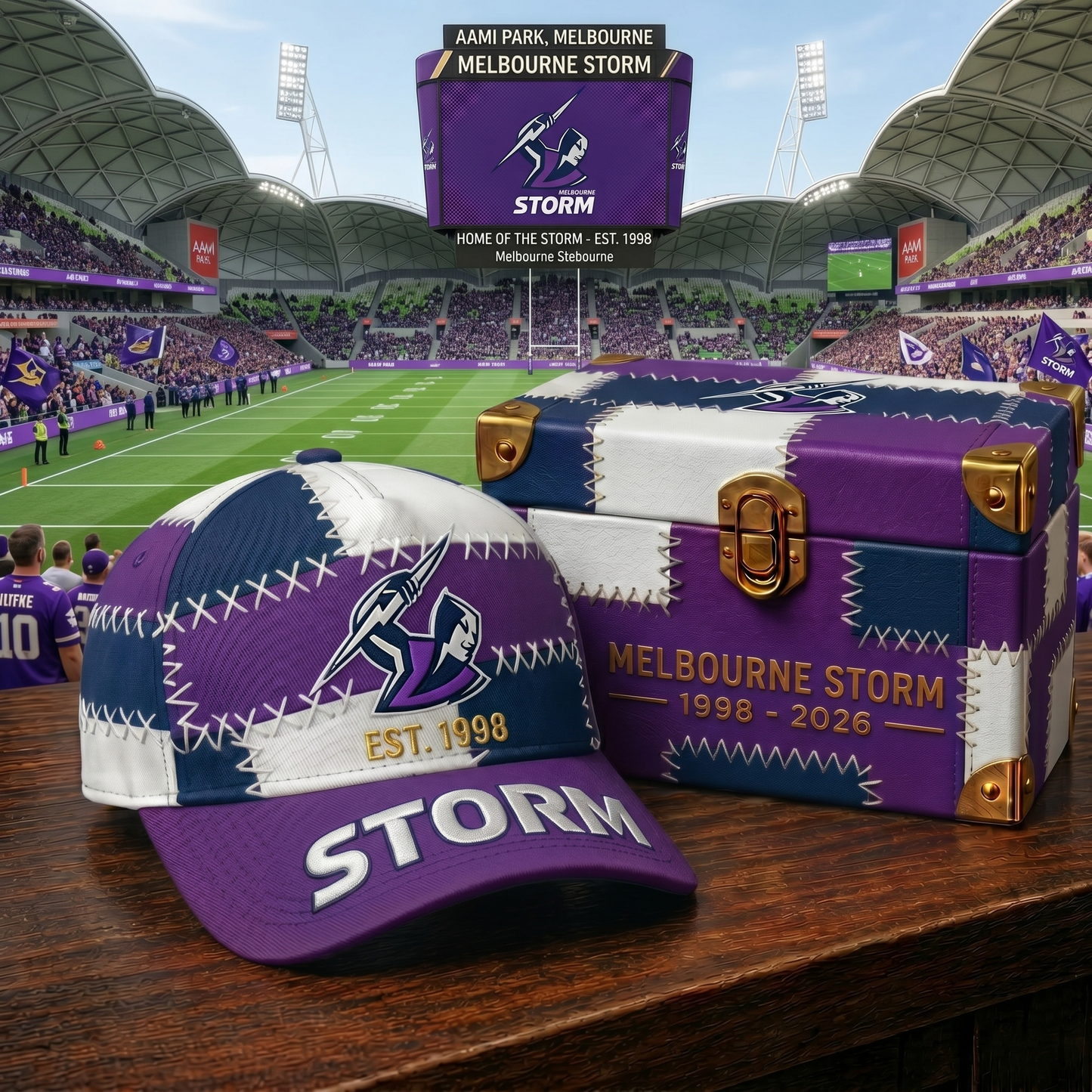 Premium NRL MS Patchwork Snapback Cap V33 NMD 270426 TTV