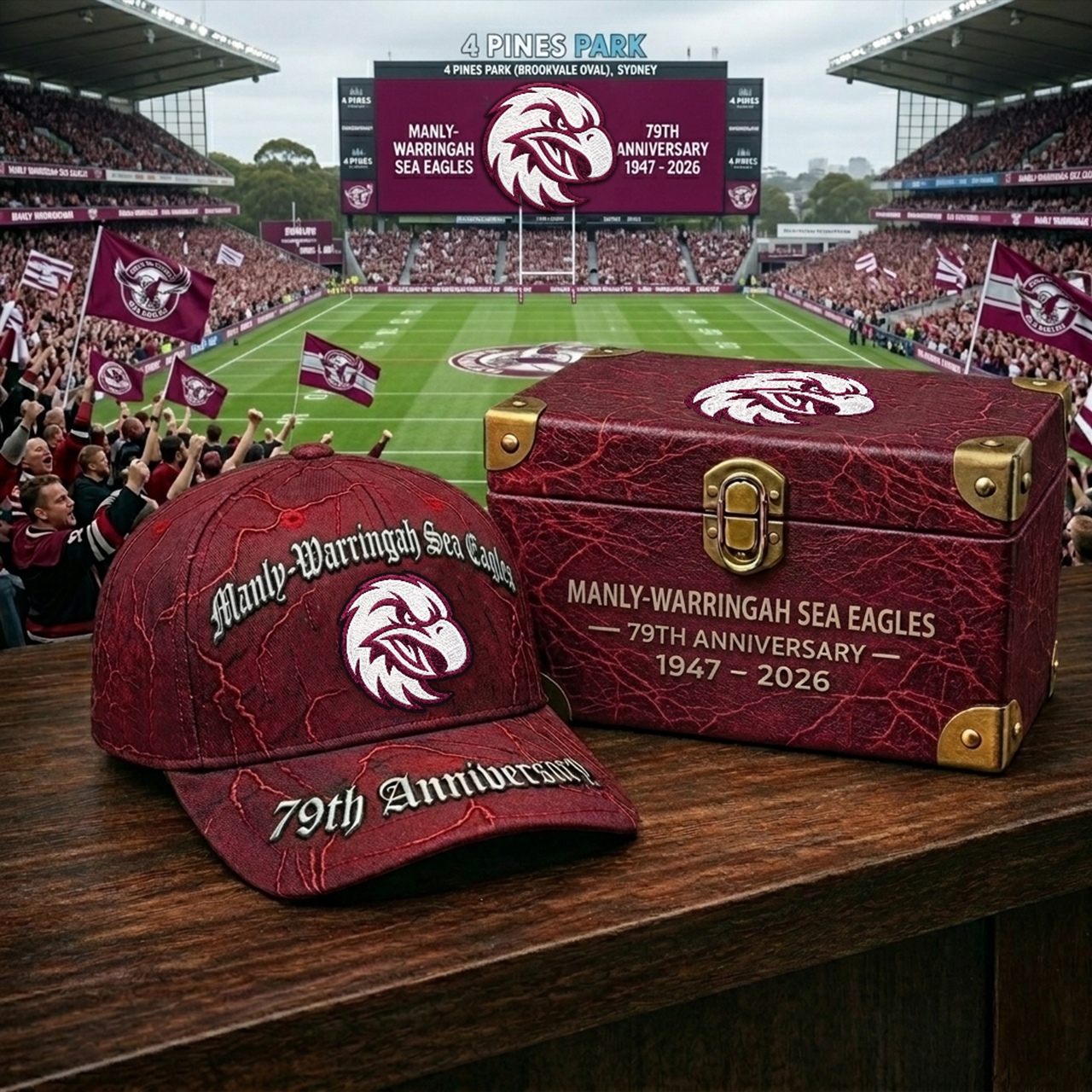 Premium NRL MWSE Anniversary Vintage Crackle Cap V22 NMD 060426 TTV