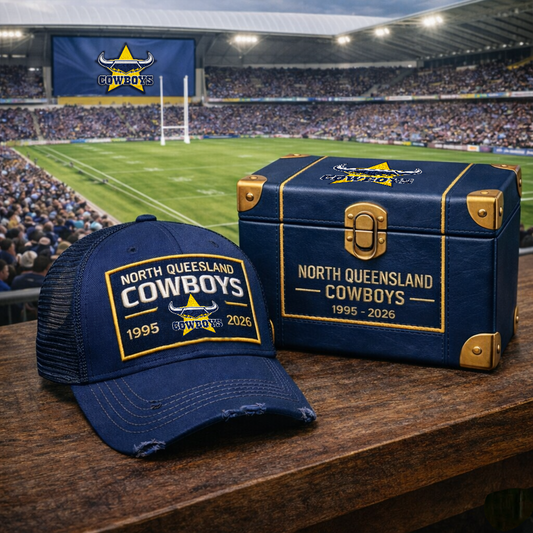Premium NRL NQC Anniversary Heritage Distressed Trucker Cap V21 NMD 040426 TTV