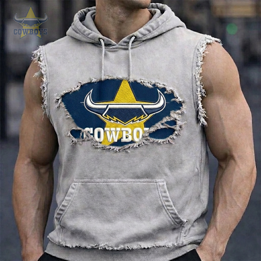 Premium NRL NQC Distressed Hooded Tank V1 NMD 210426 TTV