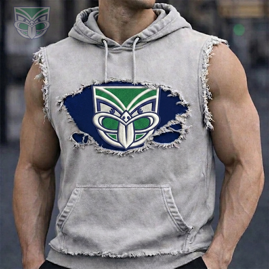 Premium NRL NZW Distressed Hooded Tank V1 NMD 210426 TTV