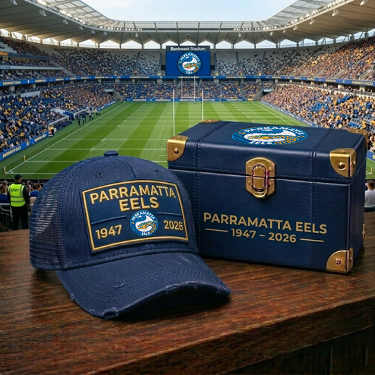 Premium NRL PE Anniversary Heritage Distressed Trucker Cap V21 NMD 040426 TTV