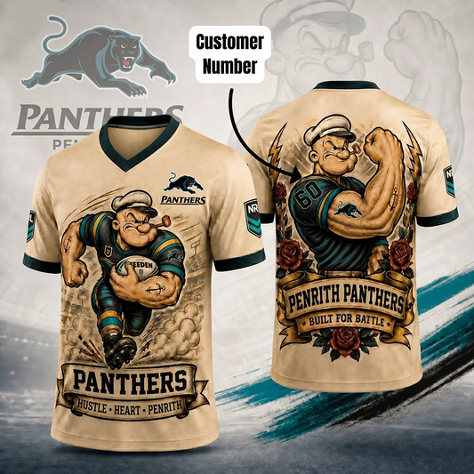 Premium NRL PP Popeye Vintage Tattoo T-shirt V1 NMD 070526 TTV