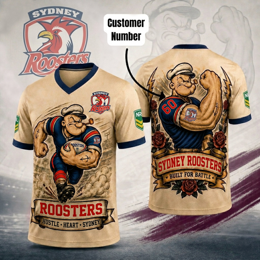 Premium NRL SR Popeye Vintage Tattoo T-shirt V1 NMD 070526 TTV