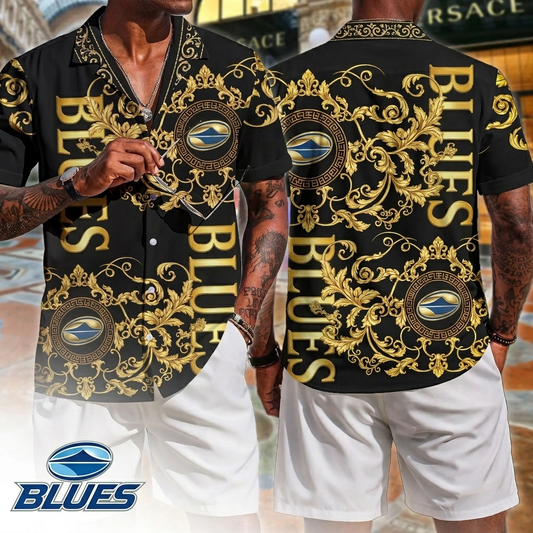Premium SRP BLU Luxury Hawaiin Shirt V1 NMD CTKT