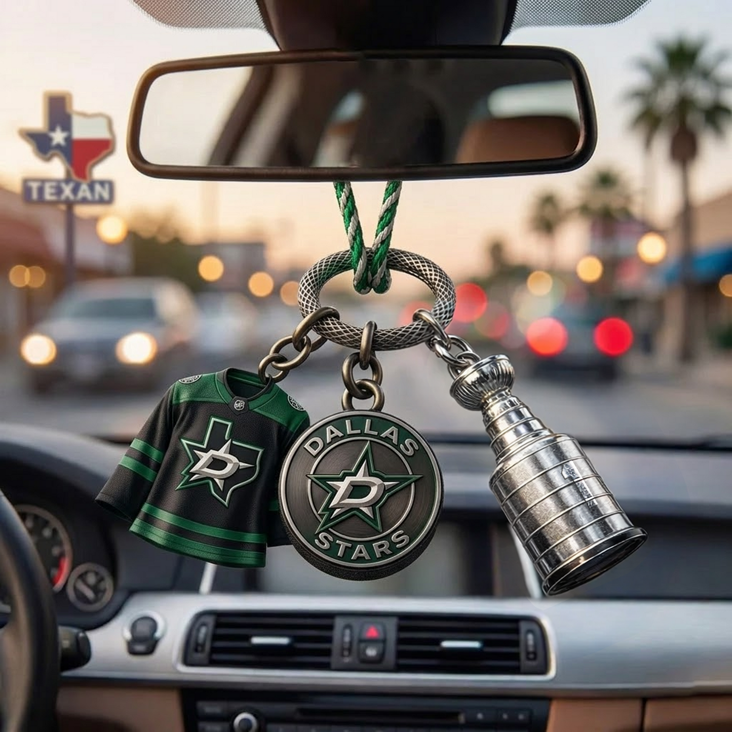 Premium DAL x NHL Custom Jersey Logo Cup Car Charm DATND TANTD 250326