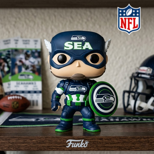 SEA x NFL CAPTAIN AMERICA FUNKOS DATND TANTD 010426