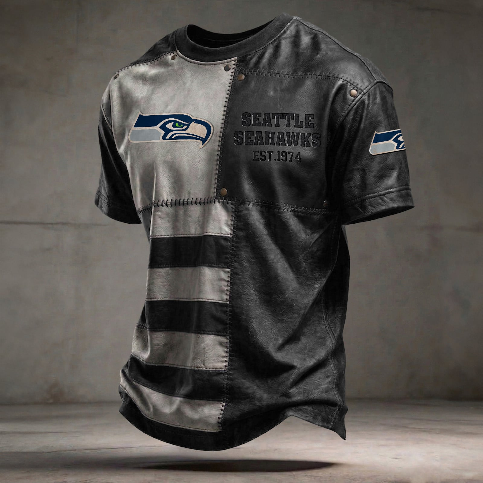 SEA x NFL T-Shirt 0404 DatND DVT Black