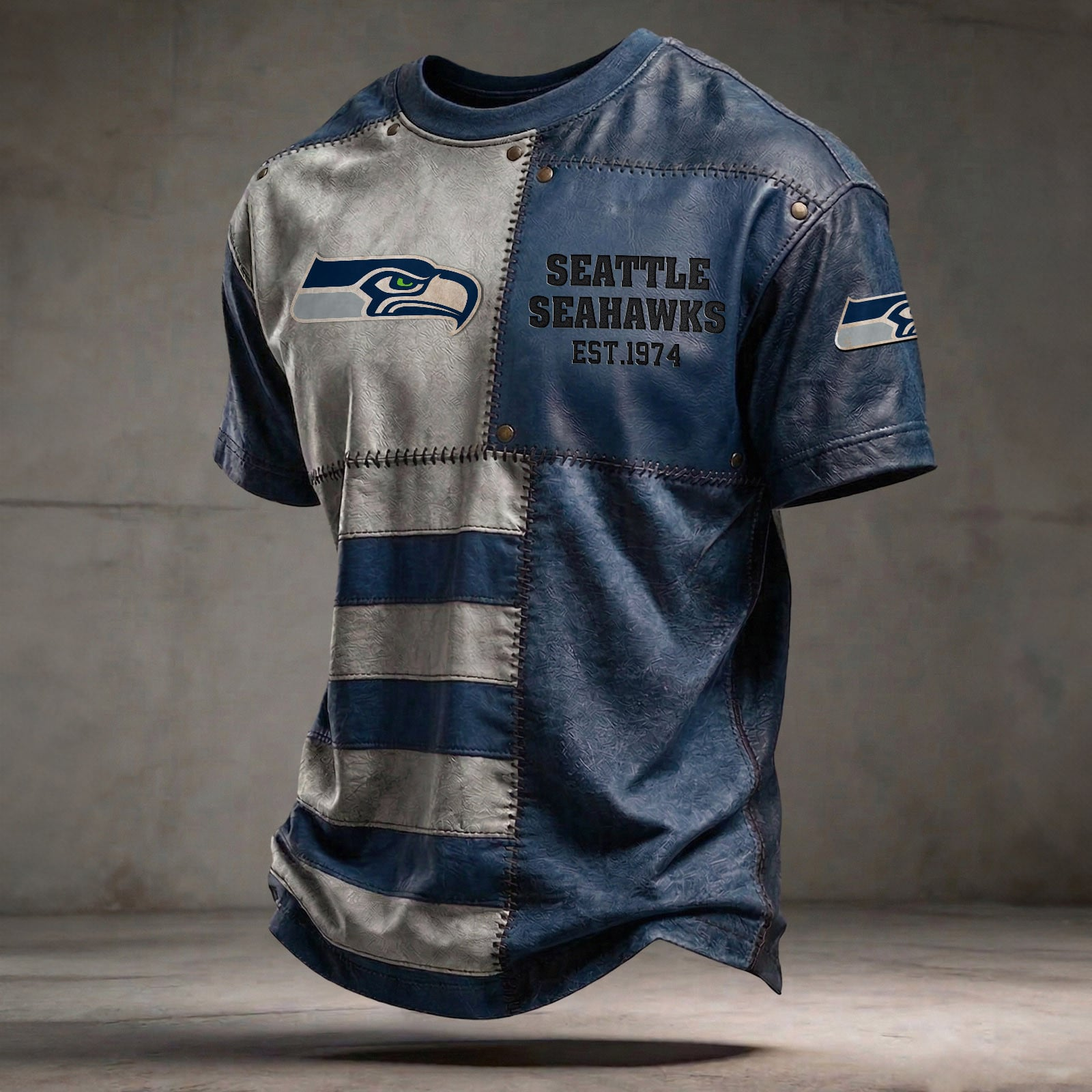 SEA x NFL T-Shirt 0404 DatND DVT Blue