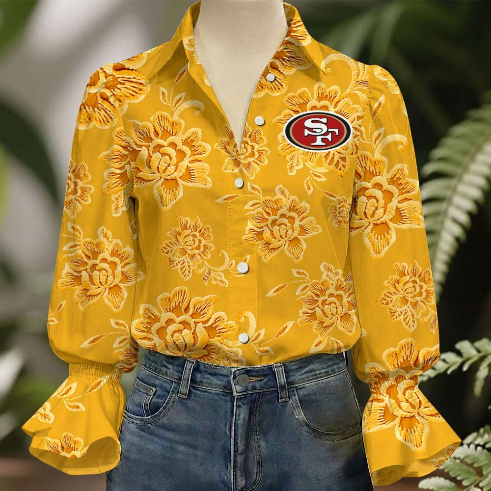 SF x NFL 3D Collared Lace Long Sleeved Shirt 2004 DatND DVT