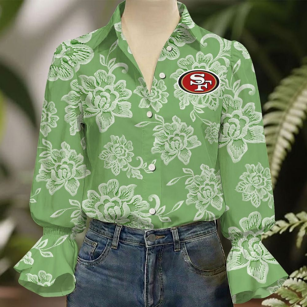 SF x NFL 3D Collared Lace Long Sleeved Shirt 2004 DatND DVT