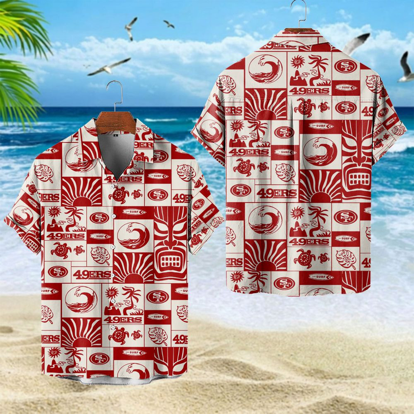 SF x NFL Hawaiian Shirt 1604 DatND DVT