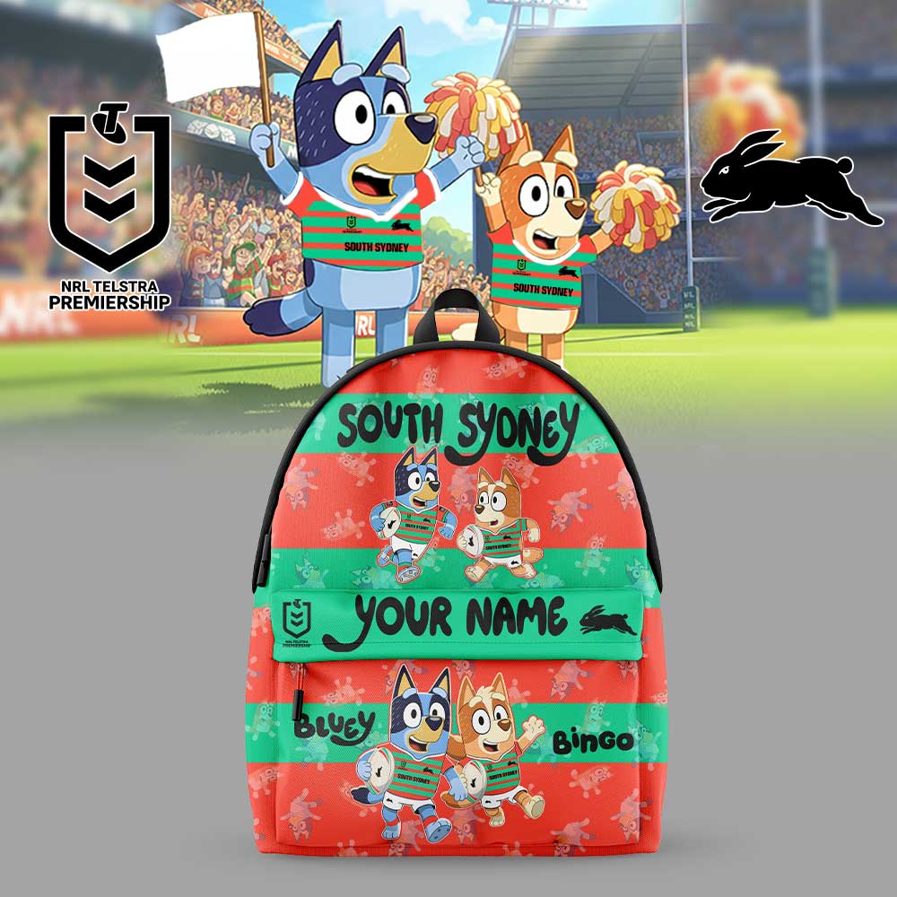 SOU x NRL Bluey and Bingo Back Pack Custom Name For Fans 2803 DatND DVT