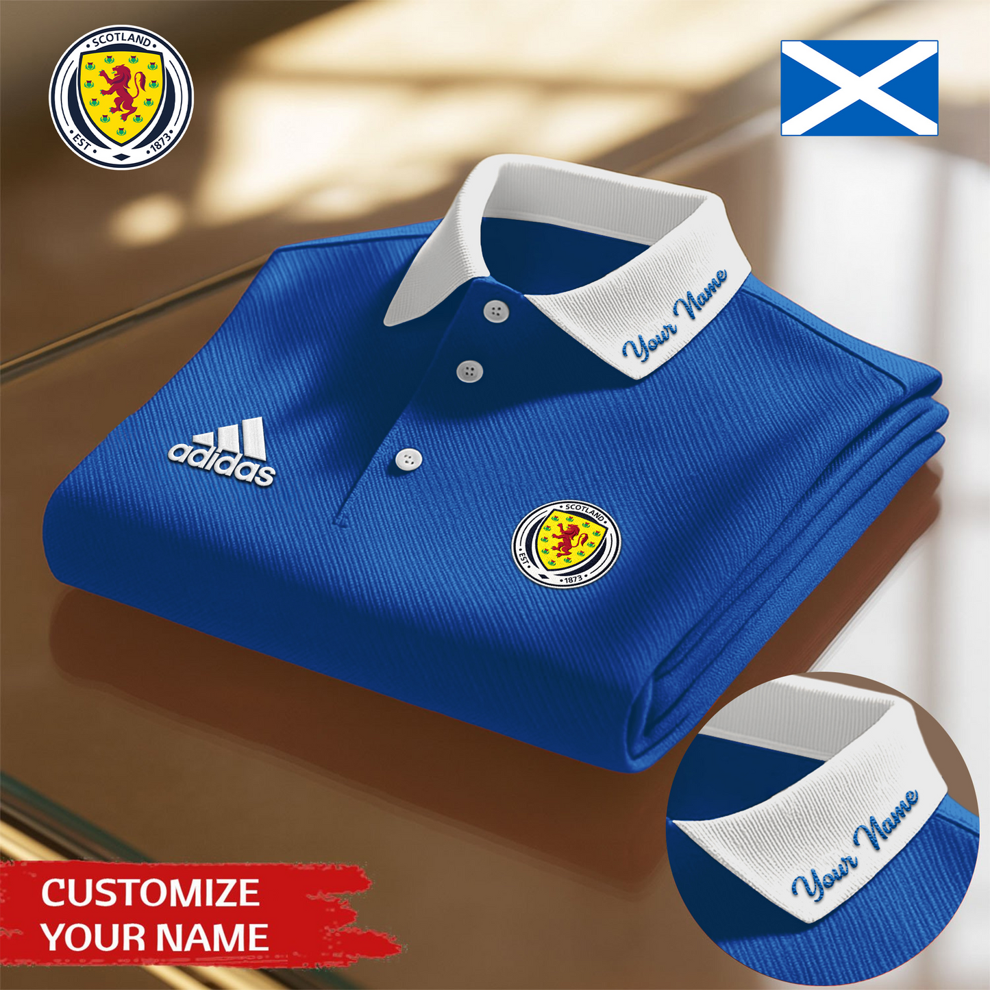 Scotland Premium WC26 Polo Shirt 0805 DatND DVT