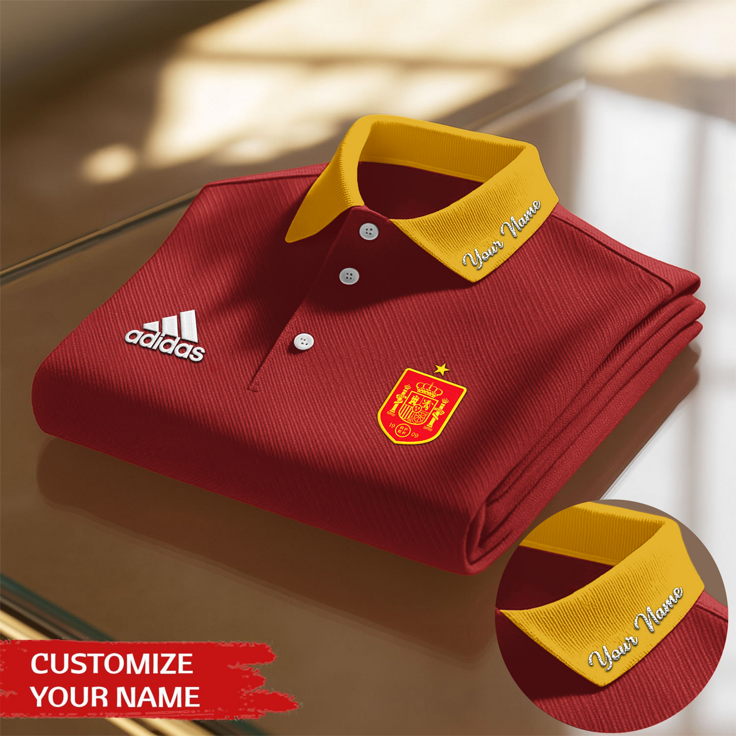 Spain Premium WC26 Polo Shirt 0805 DatND DVT