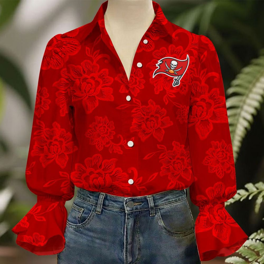 TB x NFL 3D Collared Lace Long Sleeved Shirt 2004 DatND DVT