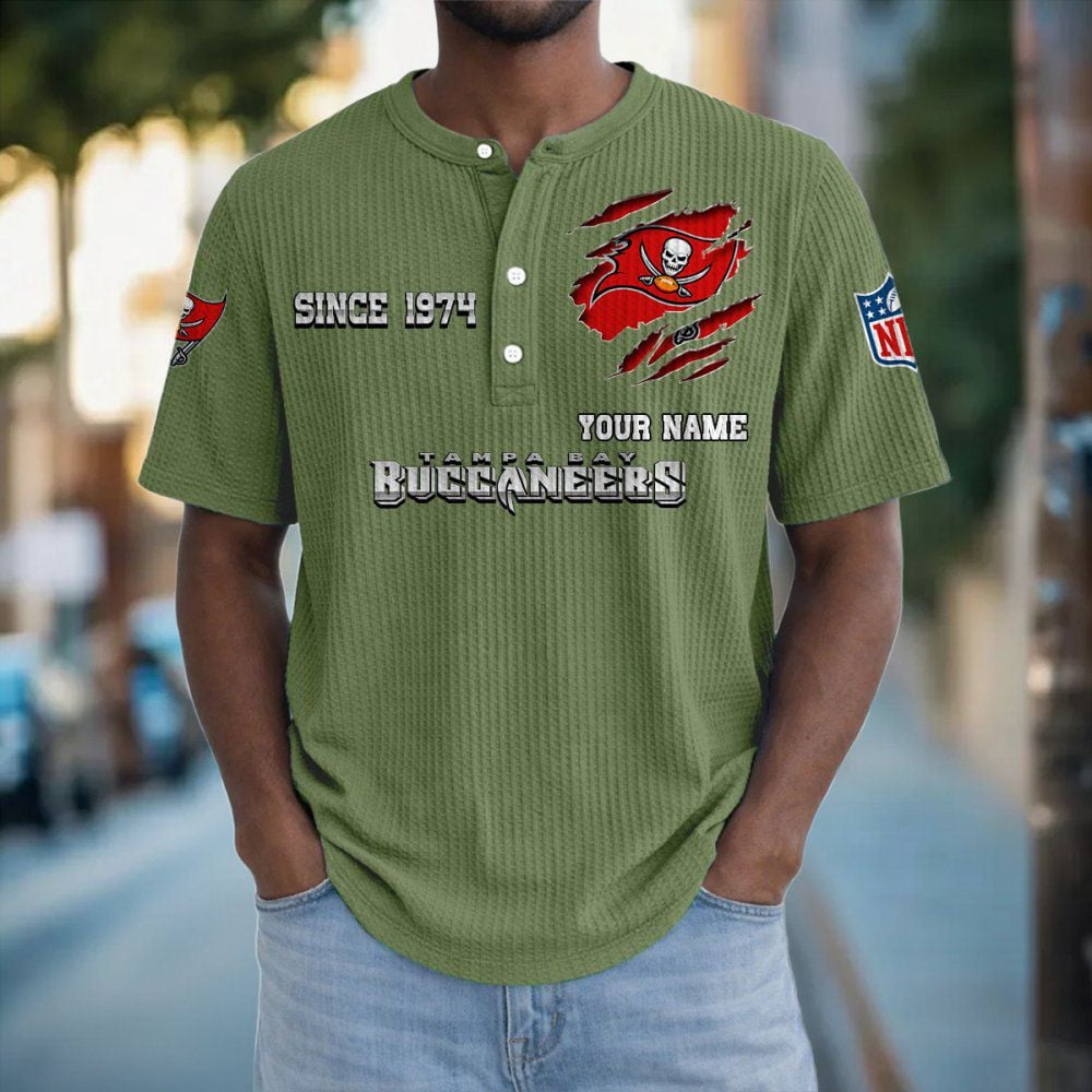 TB x NFL Crew Neck Button Henley Tshirt 0405 DatND DVT