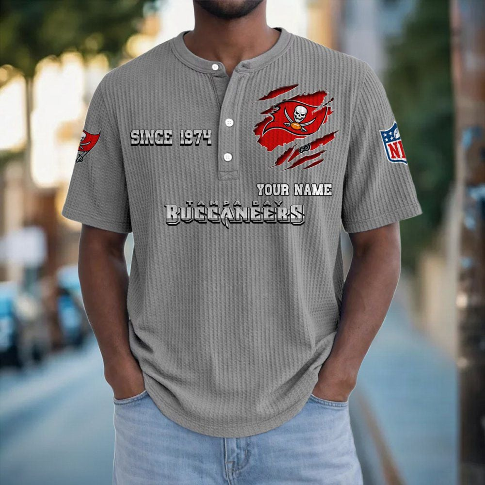 TB x NFL Crew Neck Button Henley Tshirt 0405 DatND DVT