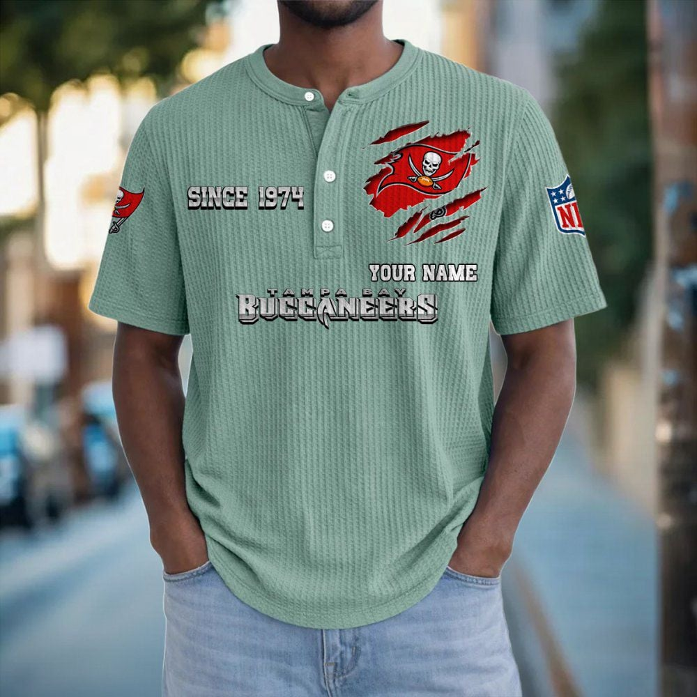 TB x NFL Crew Neck Button Henley Tshirt 0405 DatND DVT